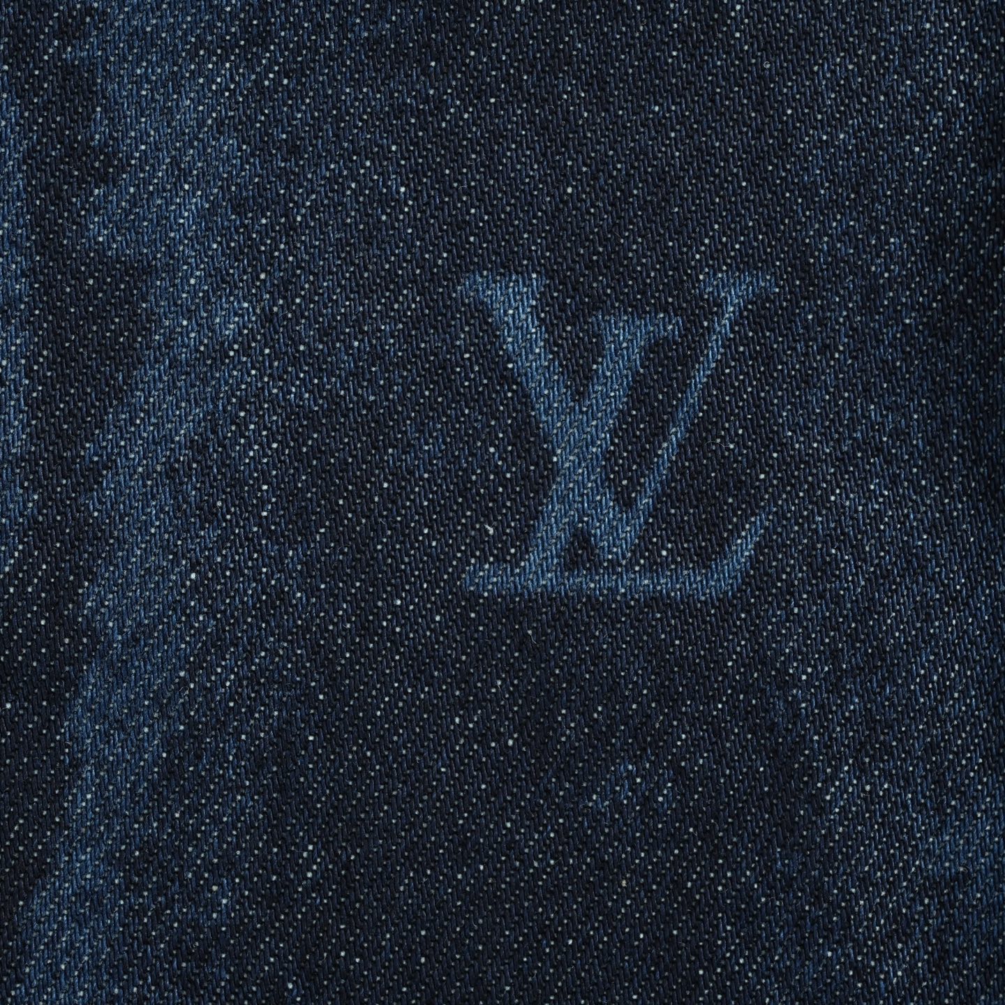 Louis Vuitton 25ss wood wheel pattern denim short-sleeved shirt