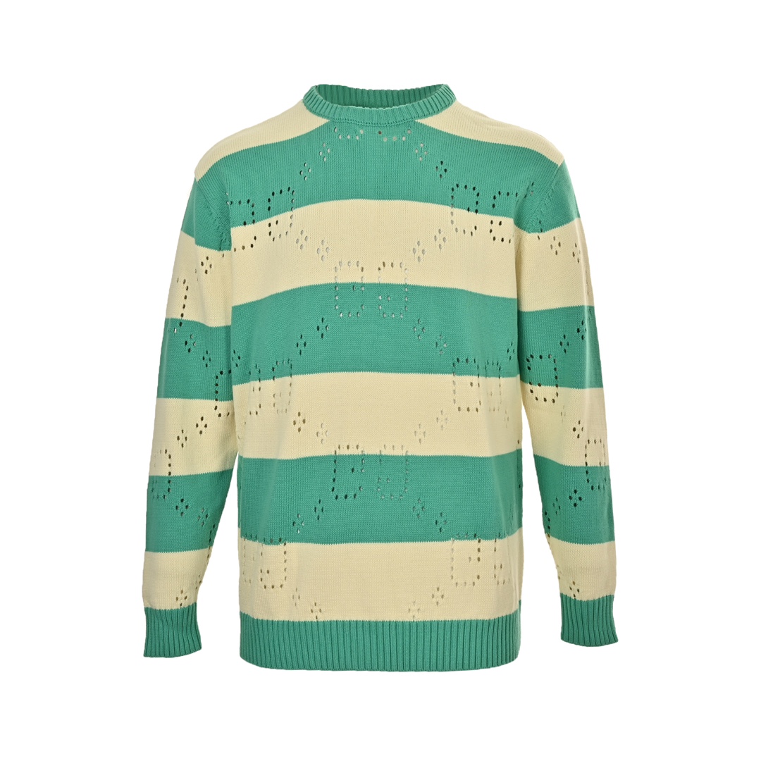 Gucci 24Fw Double G hollow crew neck sweater