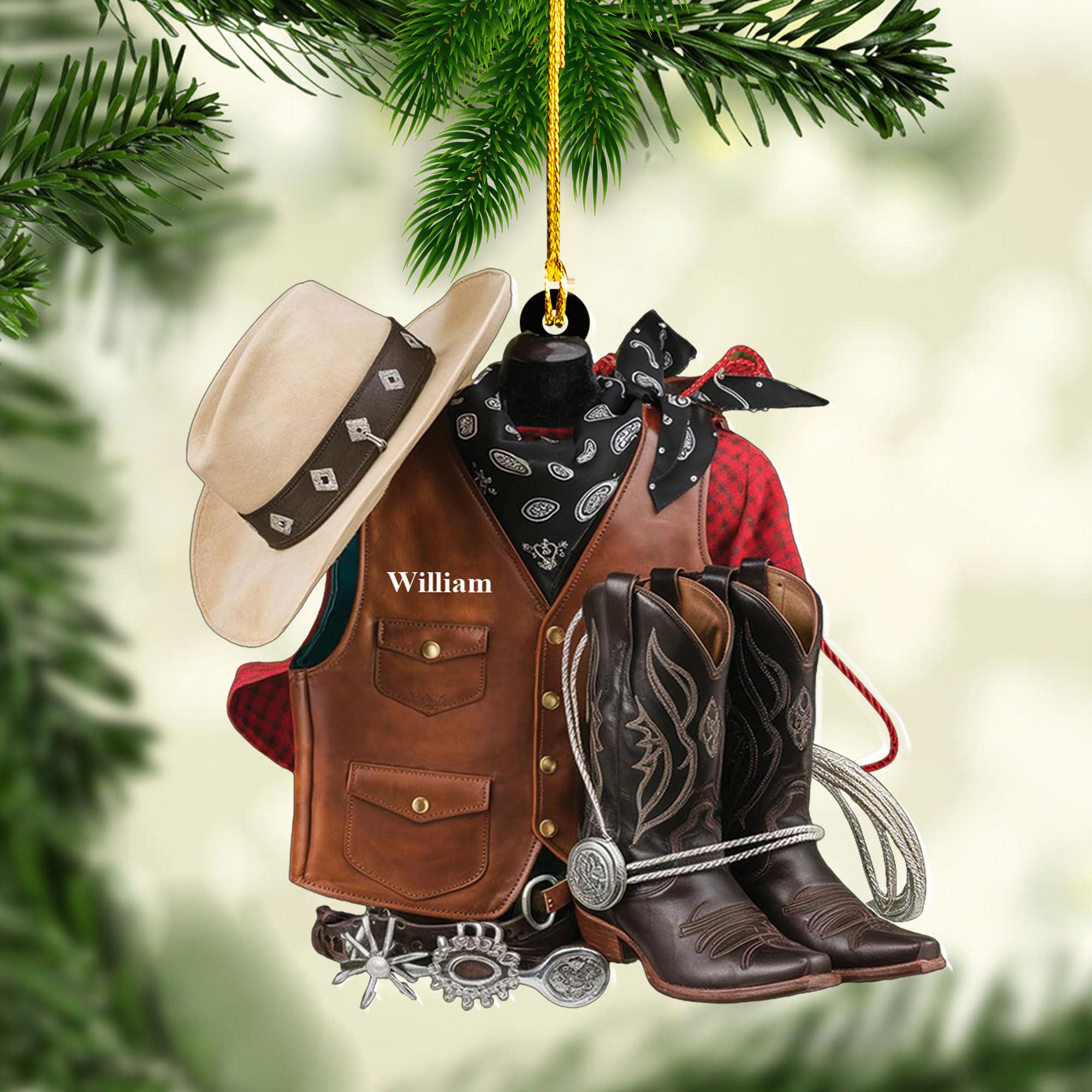 Cowboy Gear Christmas Decorations