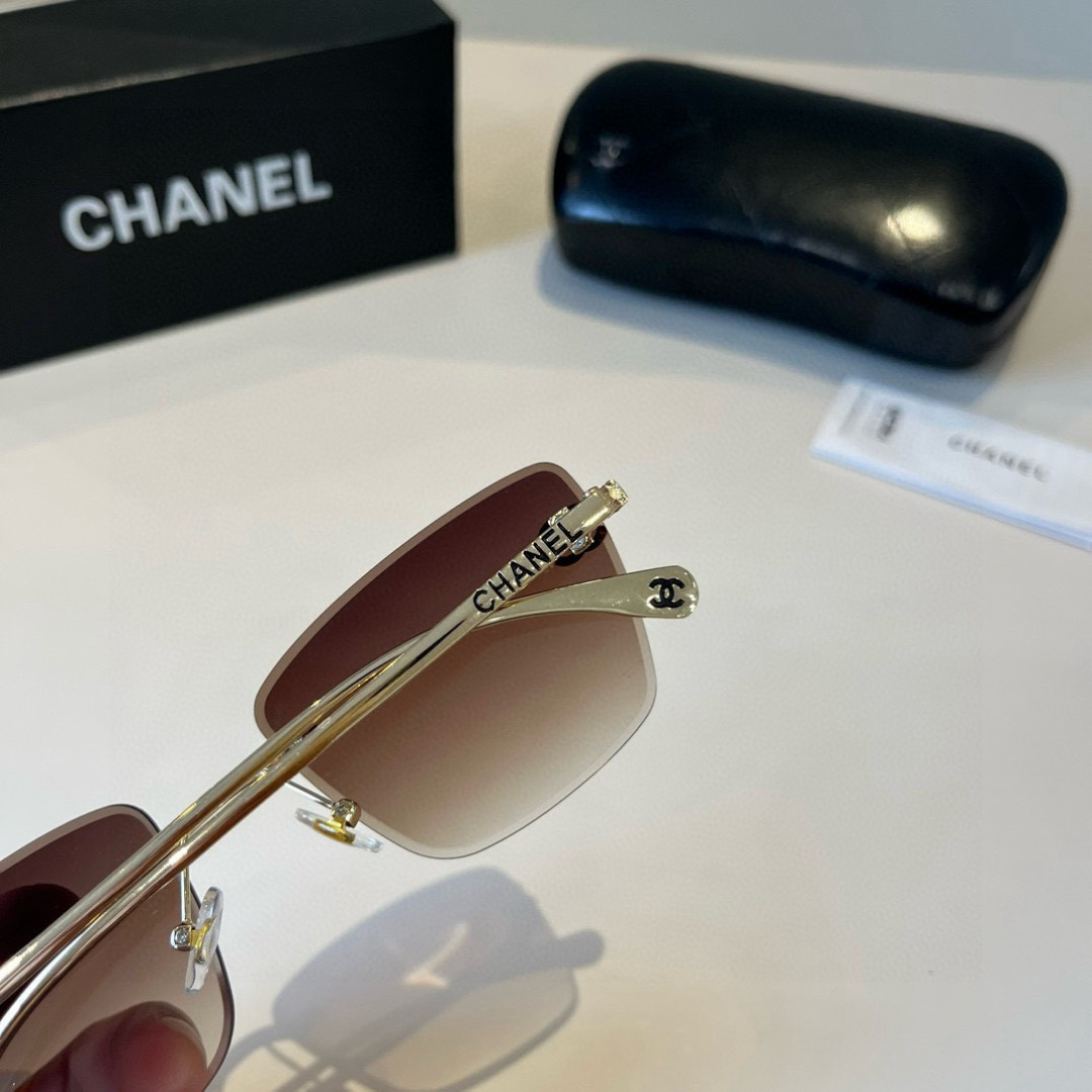 Chanel rimless sunglasses