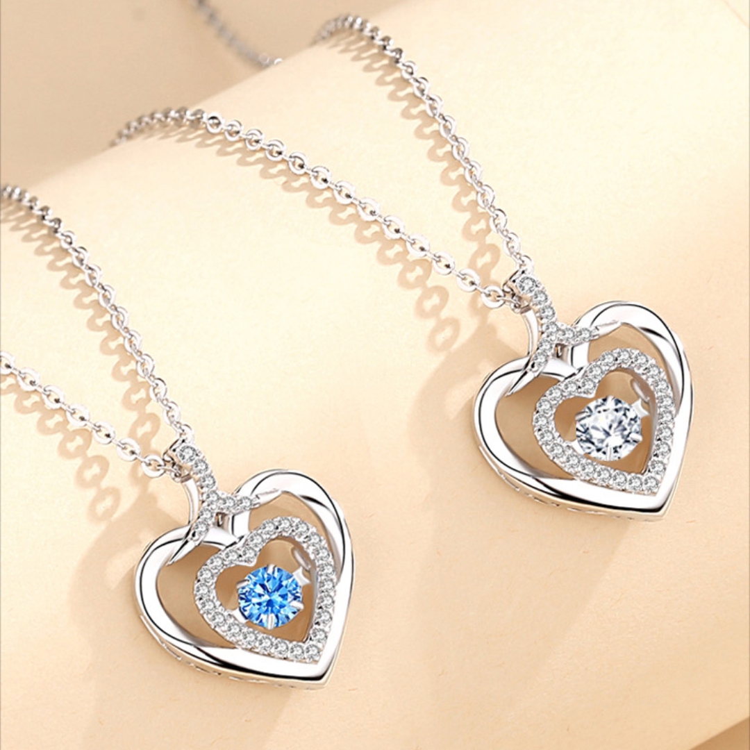 HOT SALE🔥Zirconia Heart Necklace - A necklace that beats with the frequency of the heart