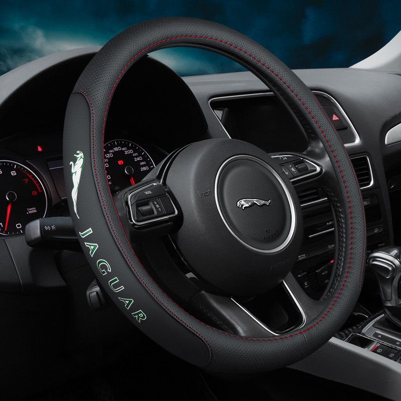 🚗Car Odorless Leather Car Steering Wheel Cover