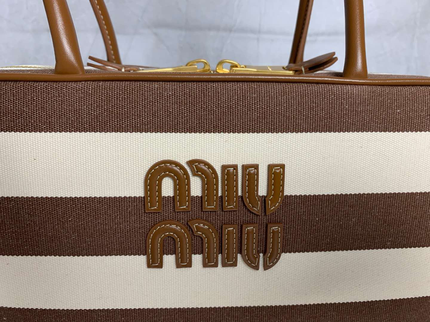 Miu Miu Beau canvas bag 5BB163