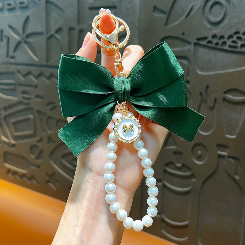 🎀🎀Bow Pearl Keychain Pendant