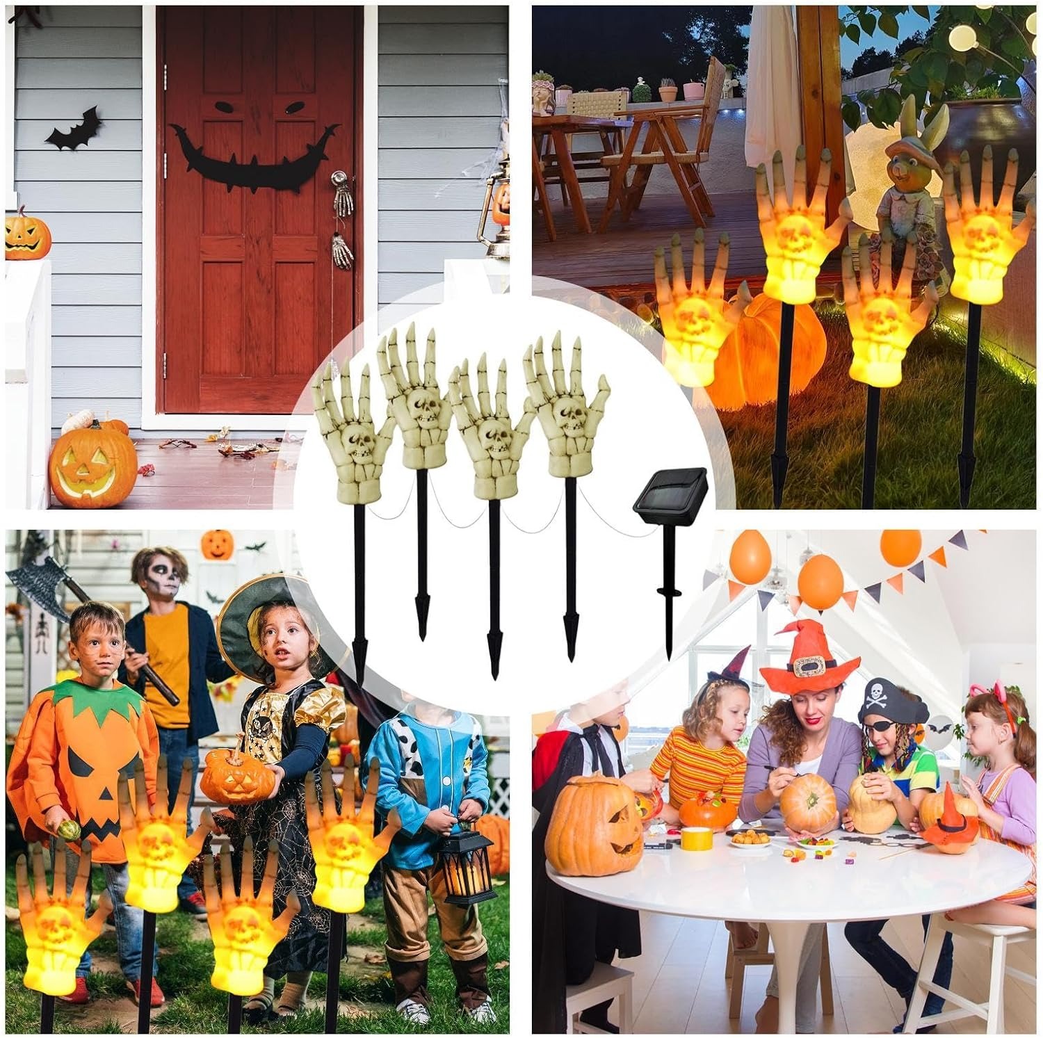 ✨Flash Sale✨Halloween Skeleton Hands Solar Lights