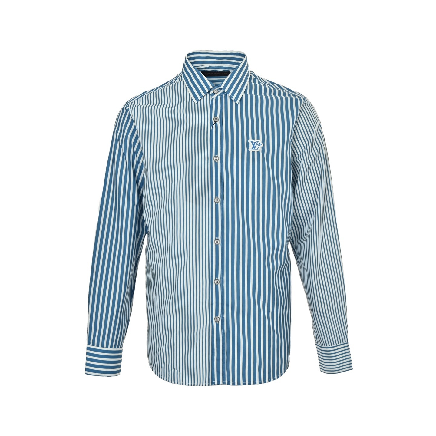 Louis Vuitton 25Fw striped patchwork shirt