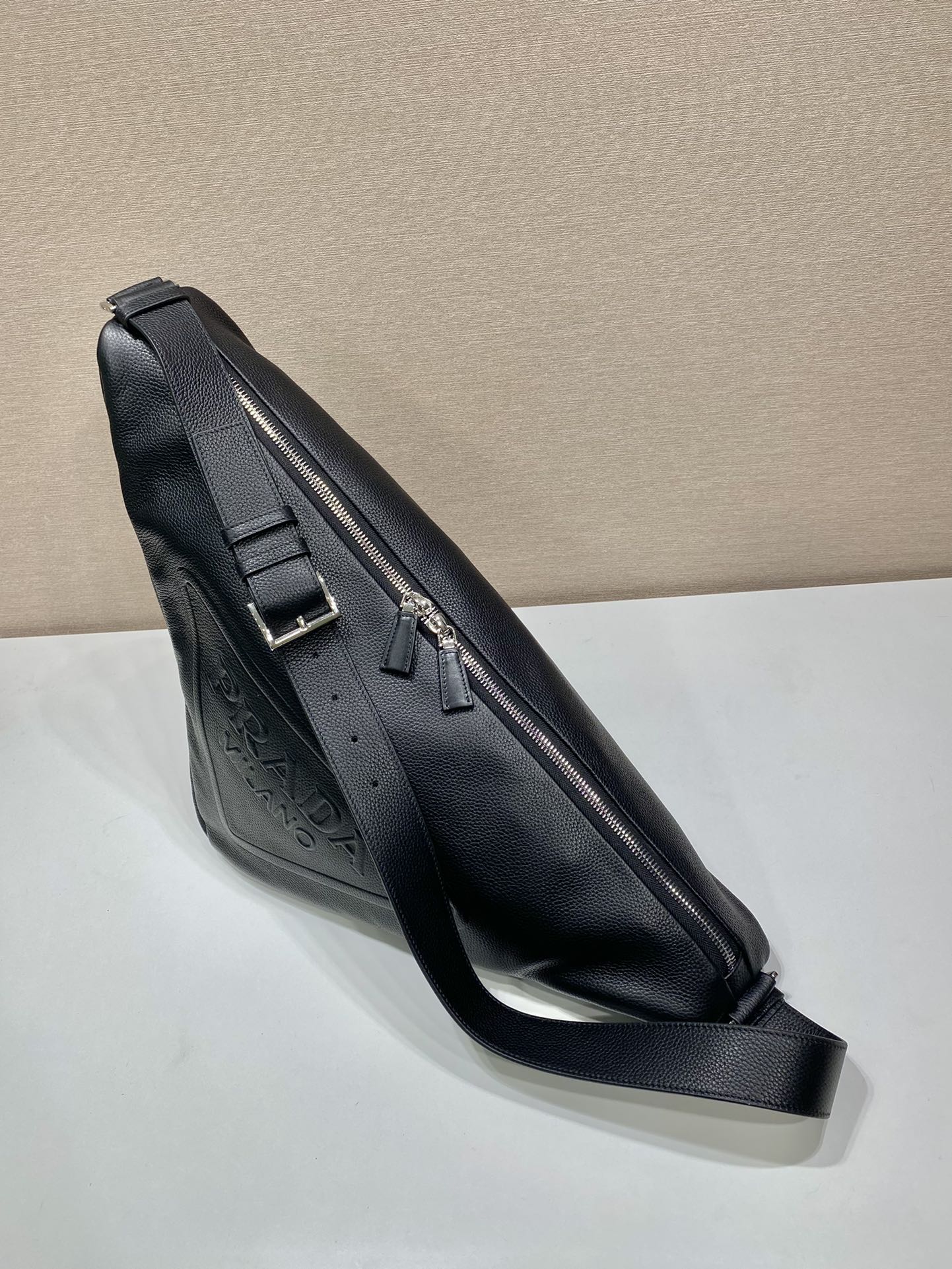 Prada Triangle Leather Crossbody Bag 2VY007