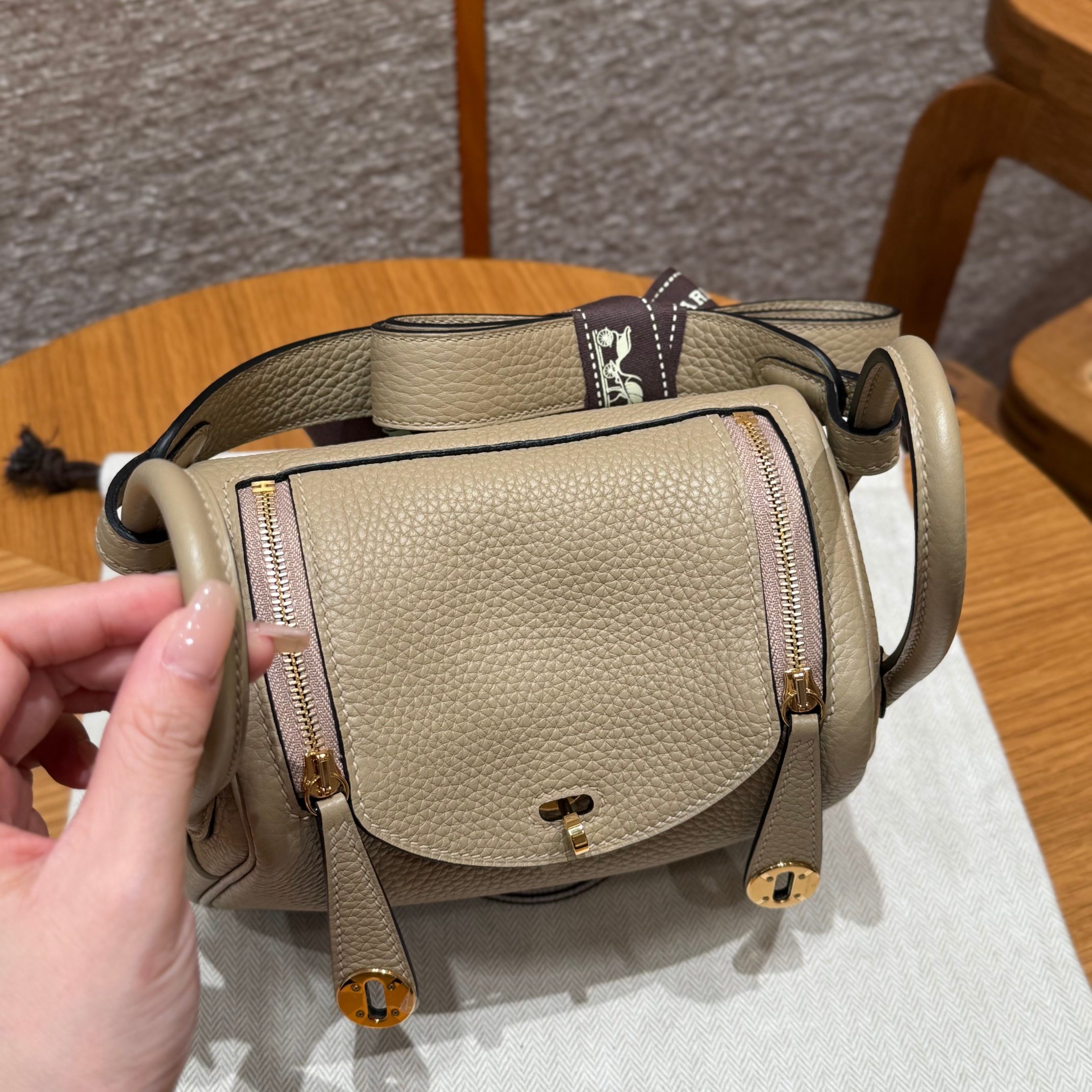 Hermès Mini Lindy S2Trench Bag (Handmade to Order)