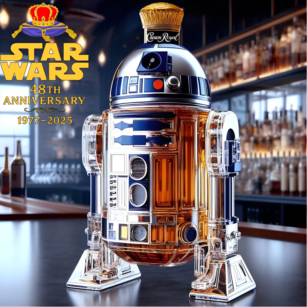 Star Wars R2-D2 Whiskey Bottle