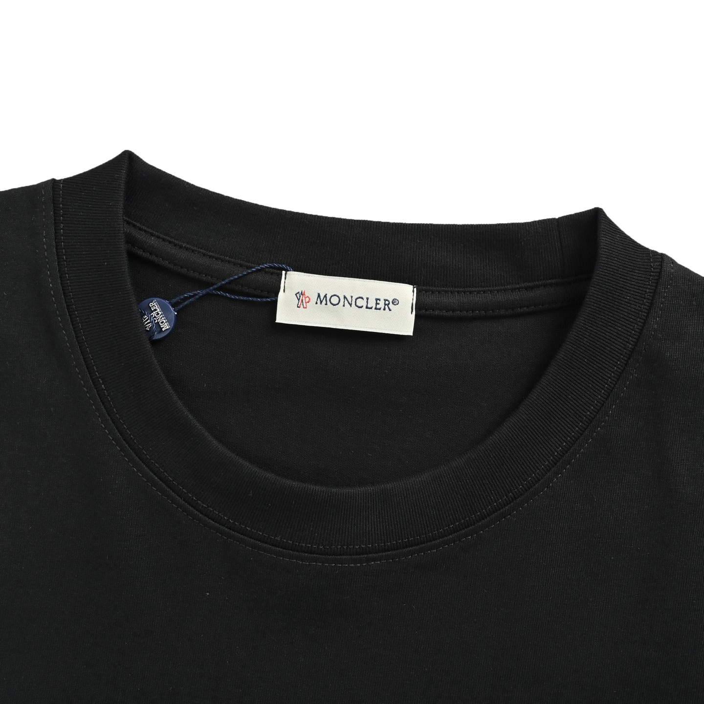 Moncler 25ss flocked letter print short sleeves
