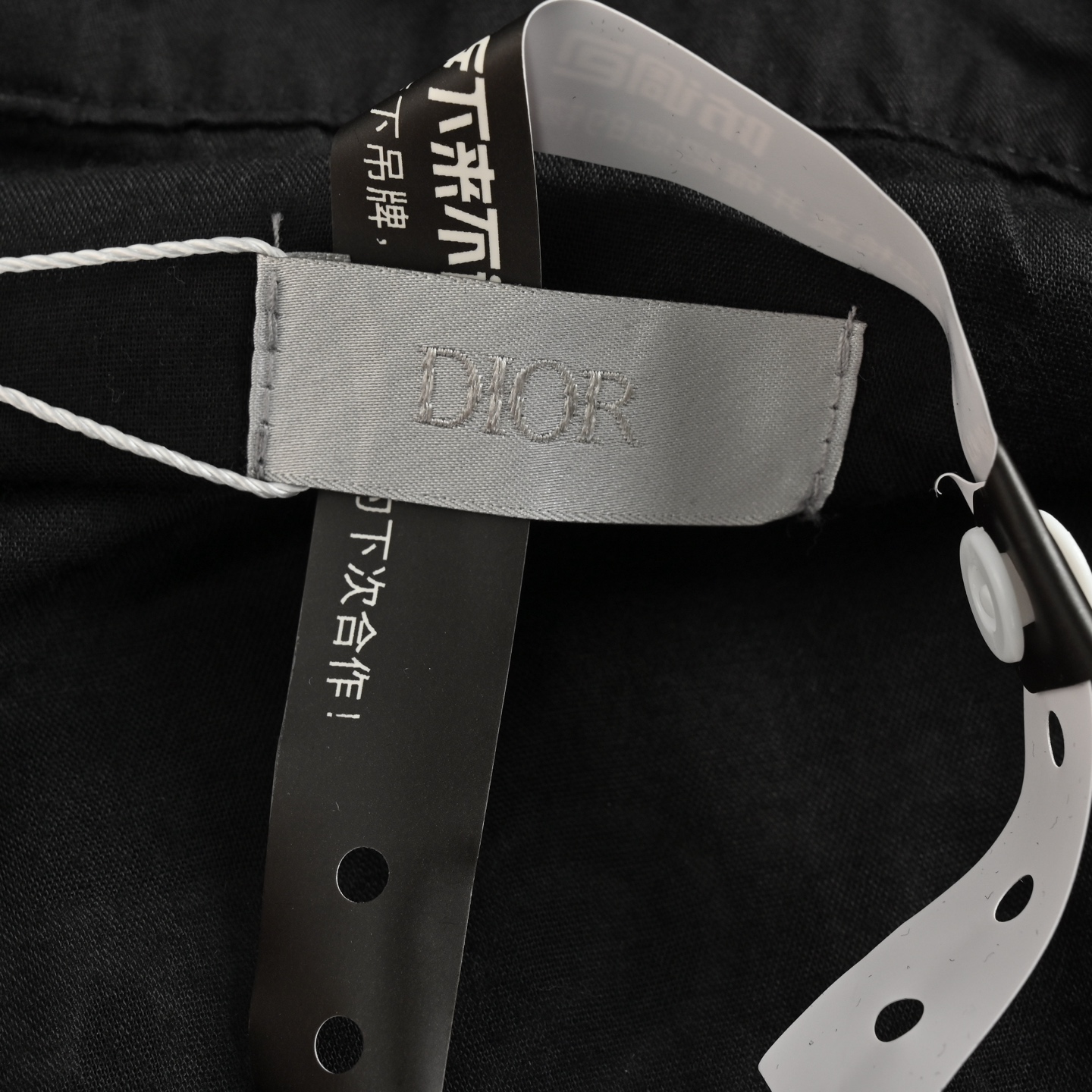 Dior 24Fw lettering print hooded trench coat