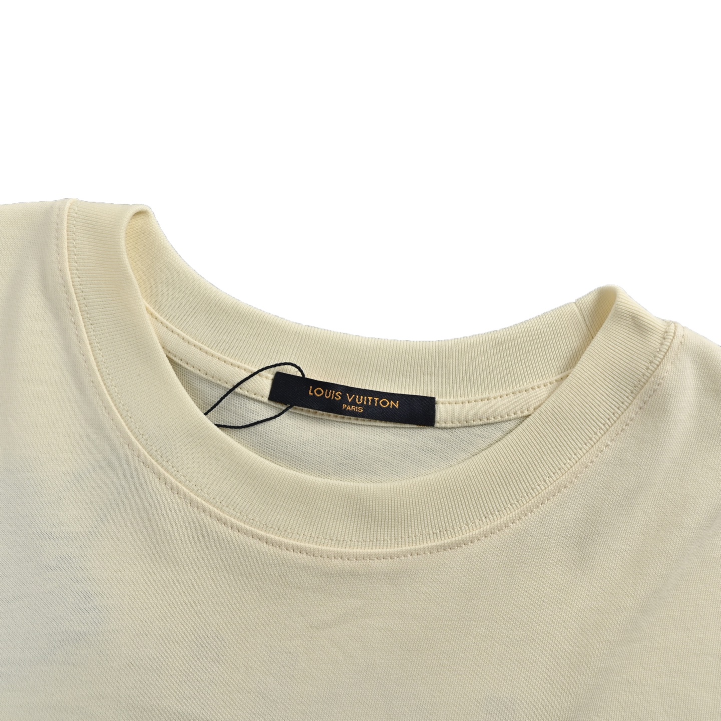 Louis Vuitton 25ss embroidered logo foam lettering short sleeves