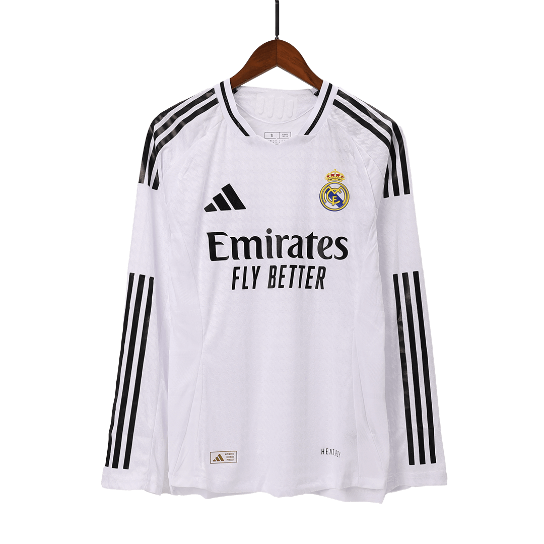 Authentic Real Madrid long-sleeved home football shirt 2024/25