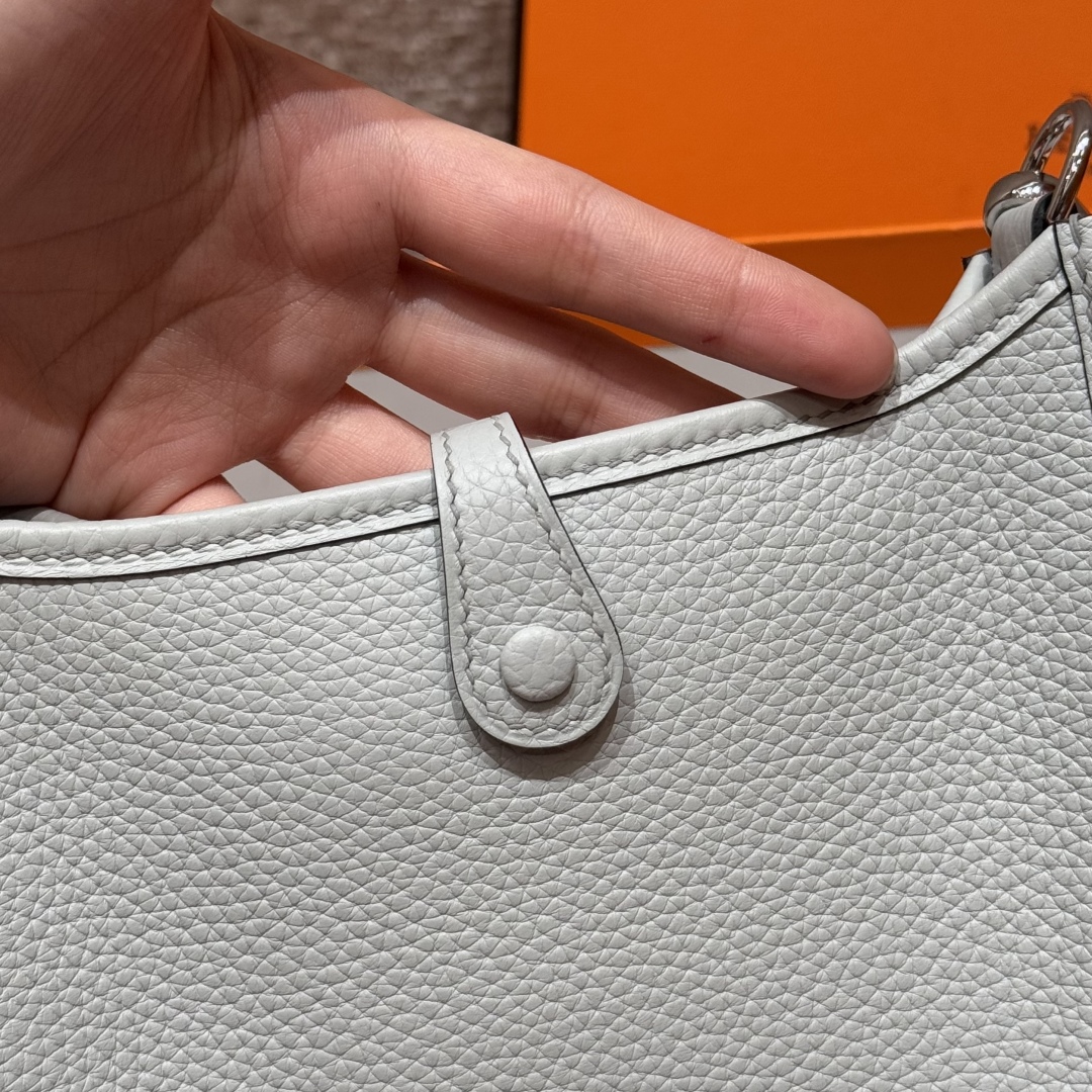 Hermes Evelyne 08Blue pale handbag (handmade to order)