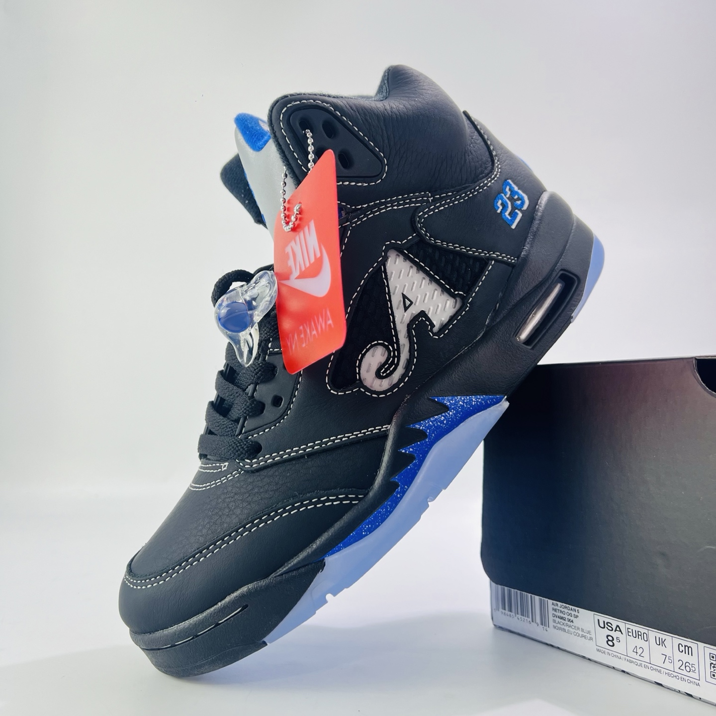 Awake NY x Air Jordan 5 BlackRacer Blue DV4982-004