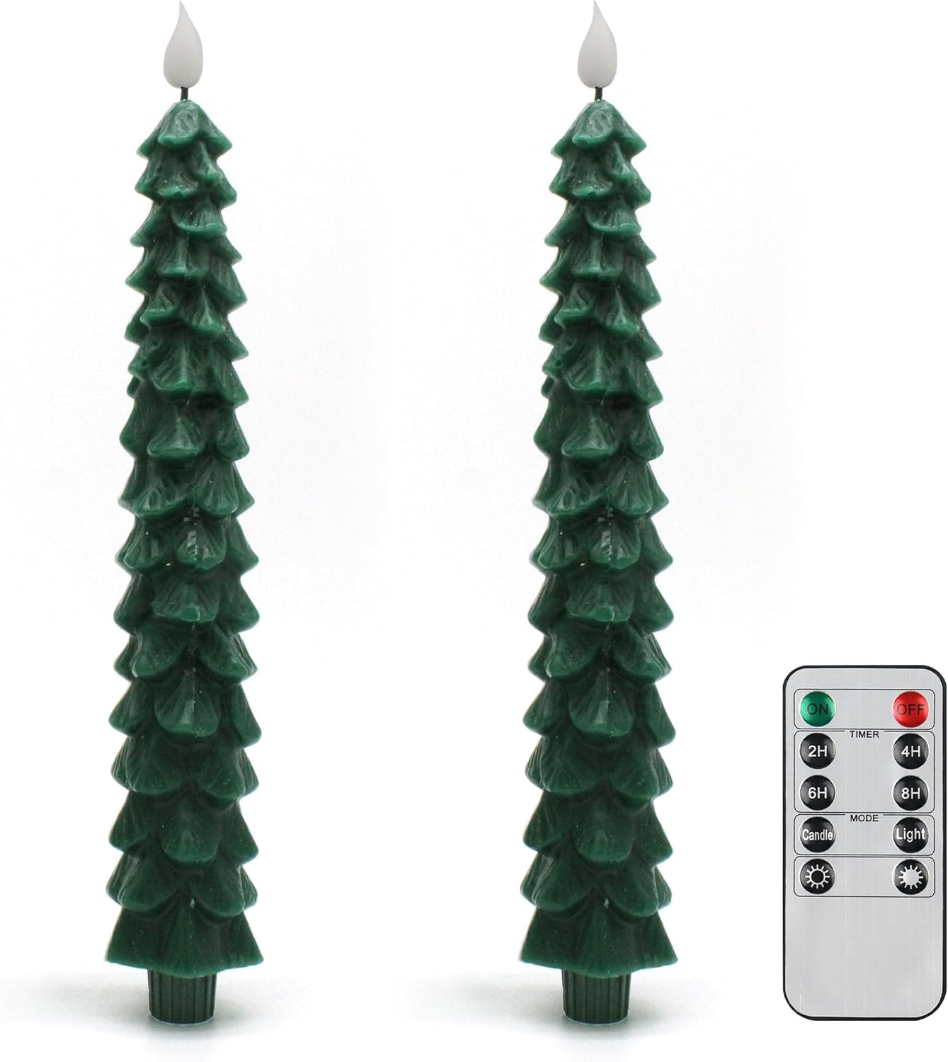 Christmas Tree Candles with Remote and Timer