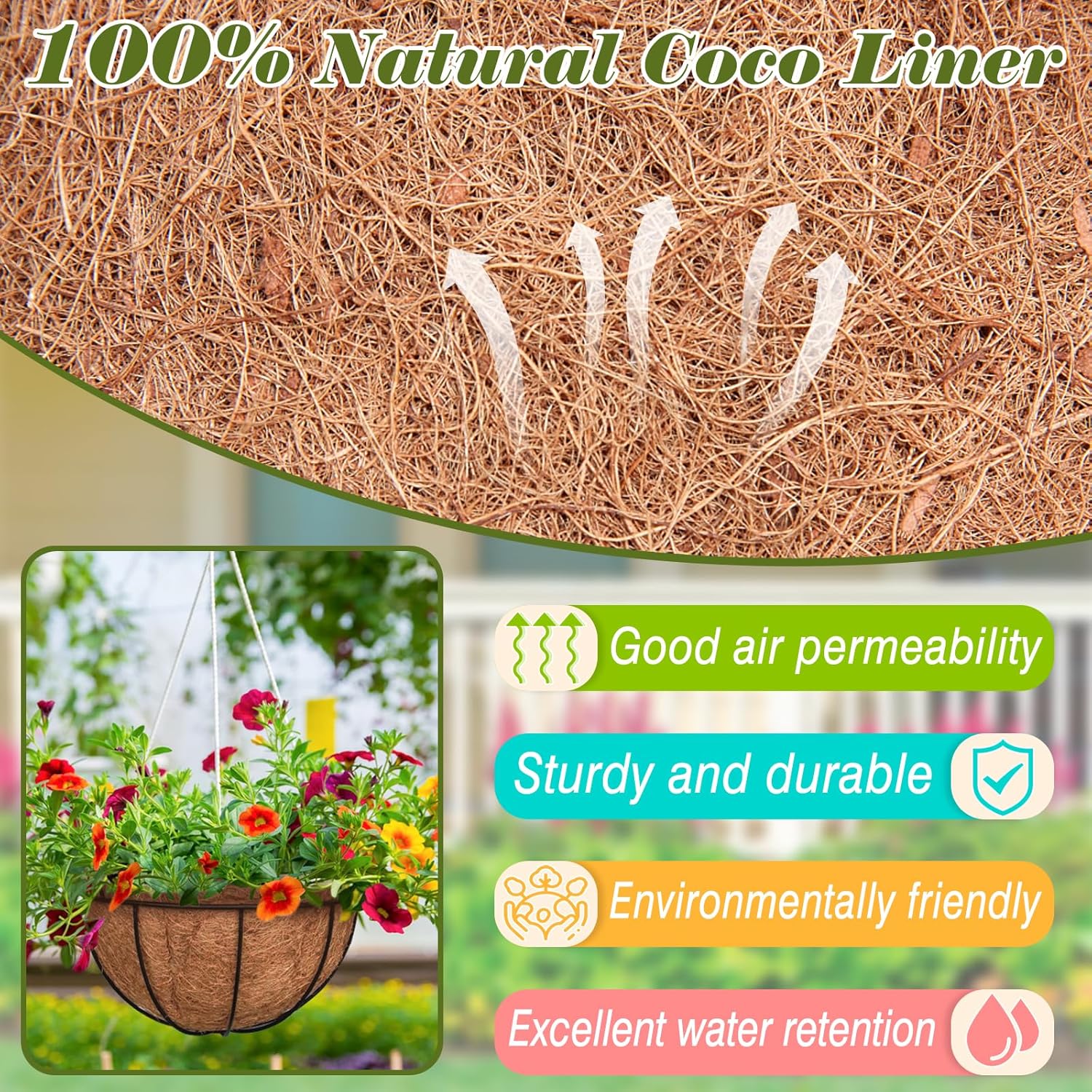 🌸 Hanging Artificial Colourful Morning Glory Basket-💥UV resistant, Waterproof，Windproof