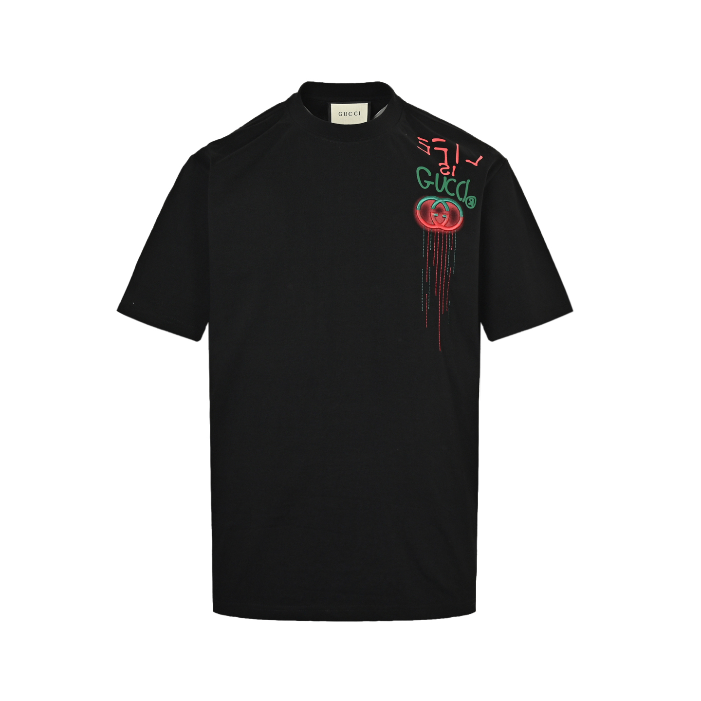 Gucci 25ss embroidered tassel short sleeve