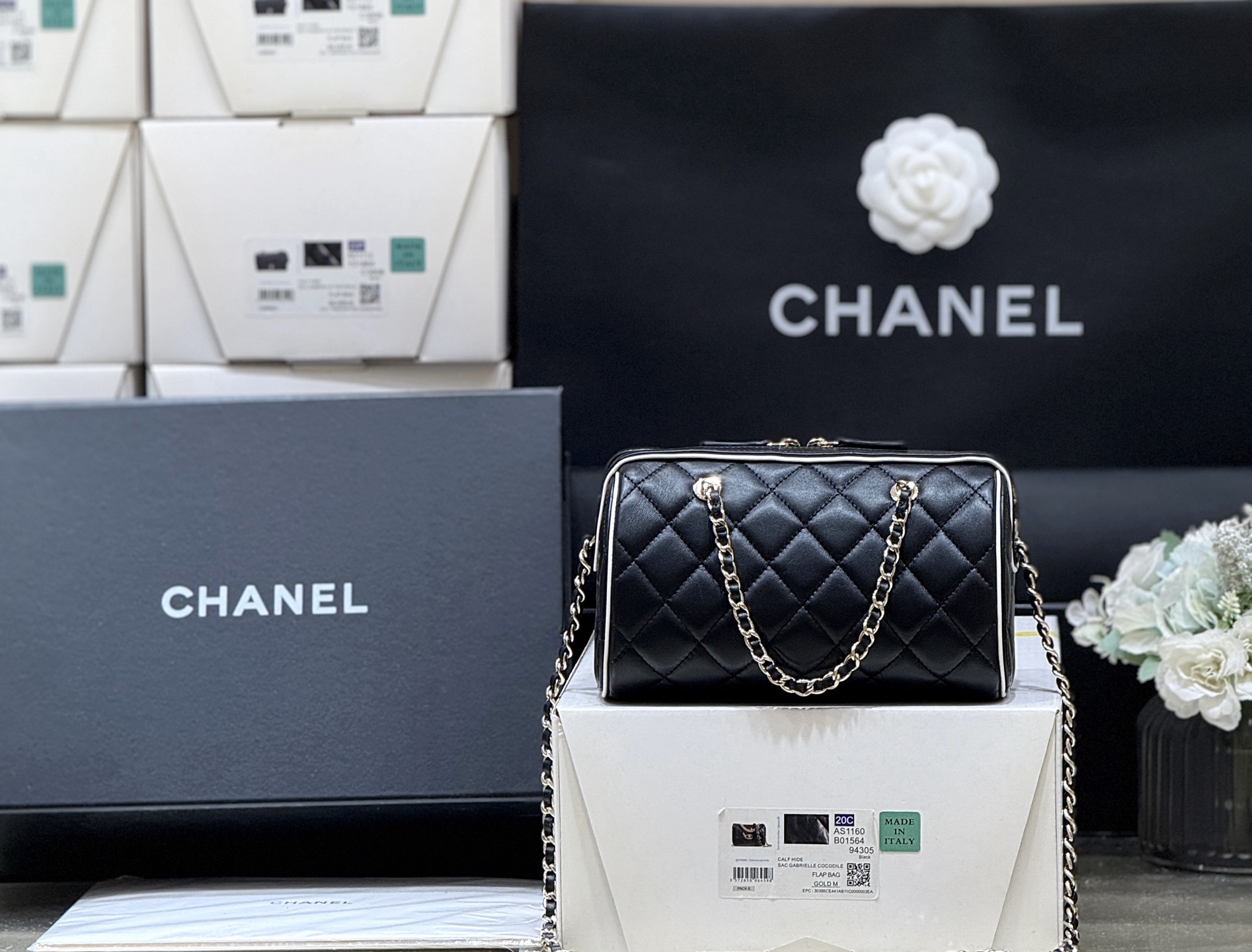 Chanel 25P Spring/Summer Preview Collection Panda Bowling Bag AP45150