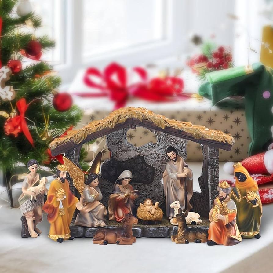 🎄🎅Early Christmas Sale 50% OFF-12pcs, Real Nativity Scene Figurines - Indoor Christmas Decoration🔥Buy 2 Get 10% OFF & Free Shipping