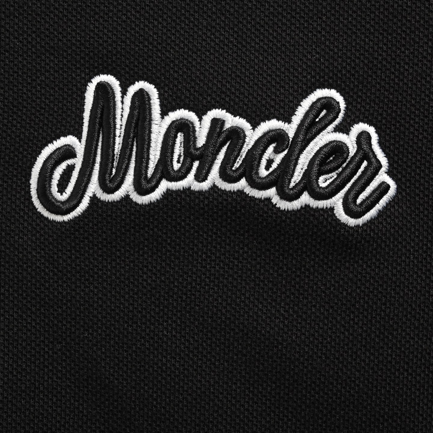 Moncler 25ss embroidered logo polo short sleeve