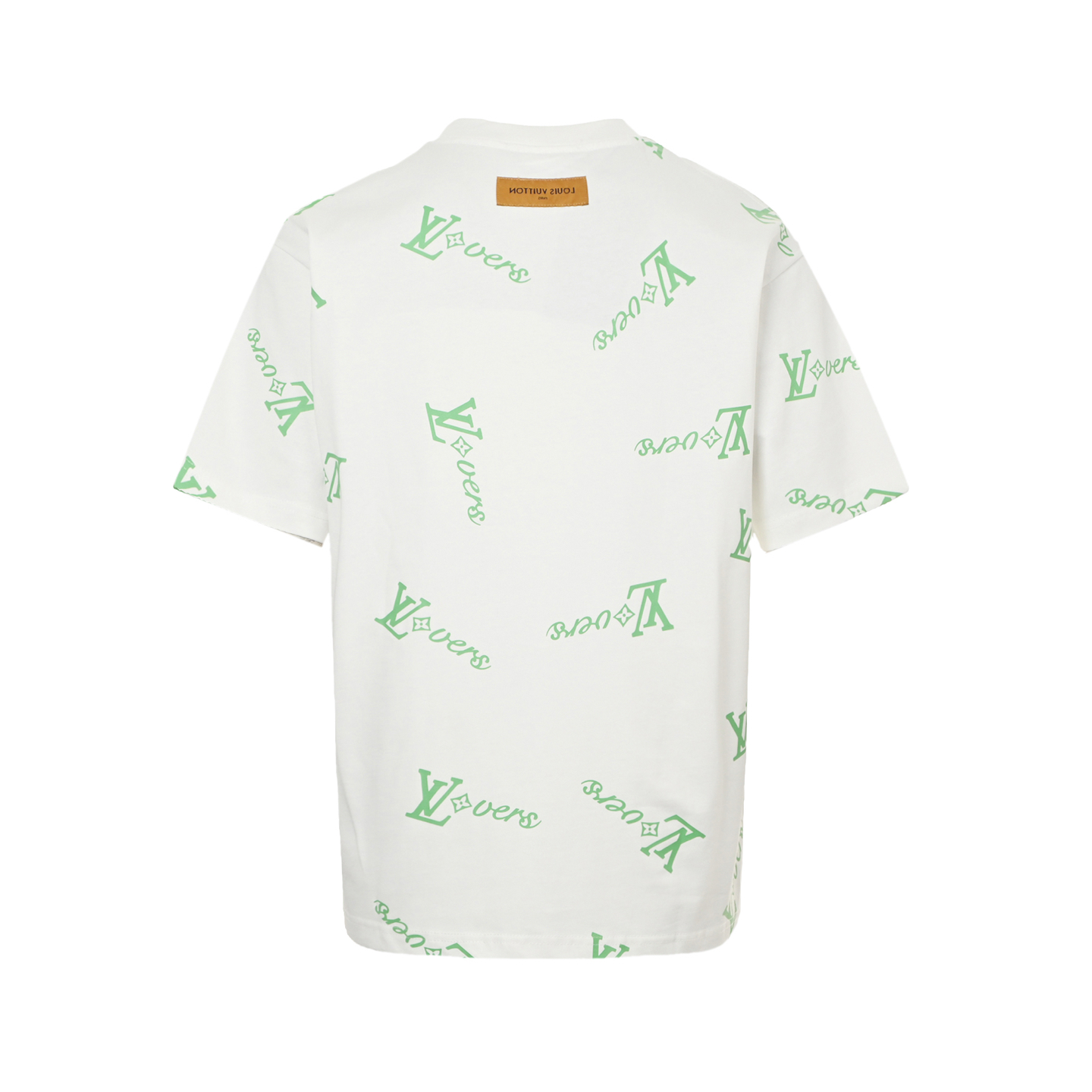 Louis Vuitton 25ss green full logo short sleeve