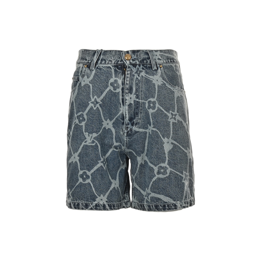 Louis Vuitton 24ss jacquard denim shorts