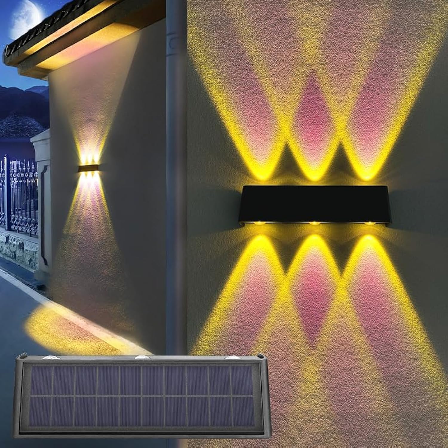 🔥ON SALE - 70% OFF🔥Solar Lights 3000K Aluminum Waterproof Dusk to Dawn Lighting Wall