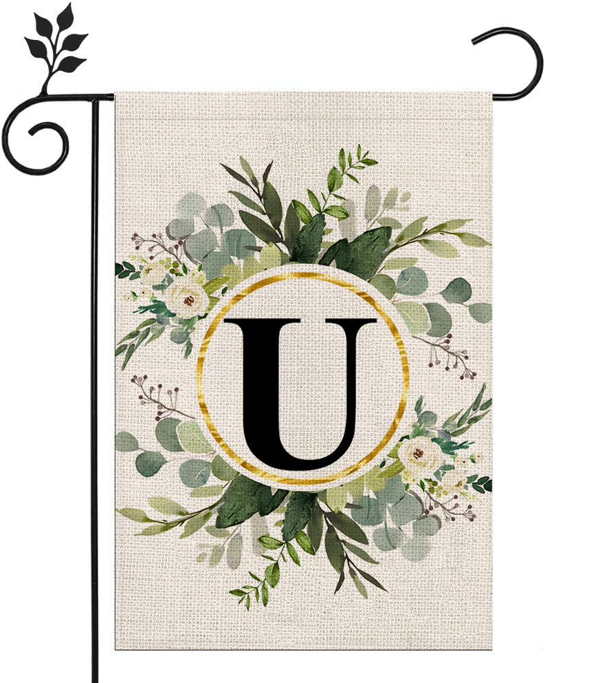 🔥Last Day Promotion-[SAVE 50% OFF]--Monogram Initial Letter Garden Flag-Family Last Name--BUY 3 GET 15% OFF & FREE SHIPPING