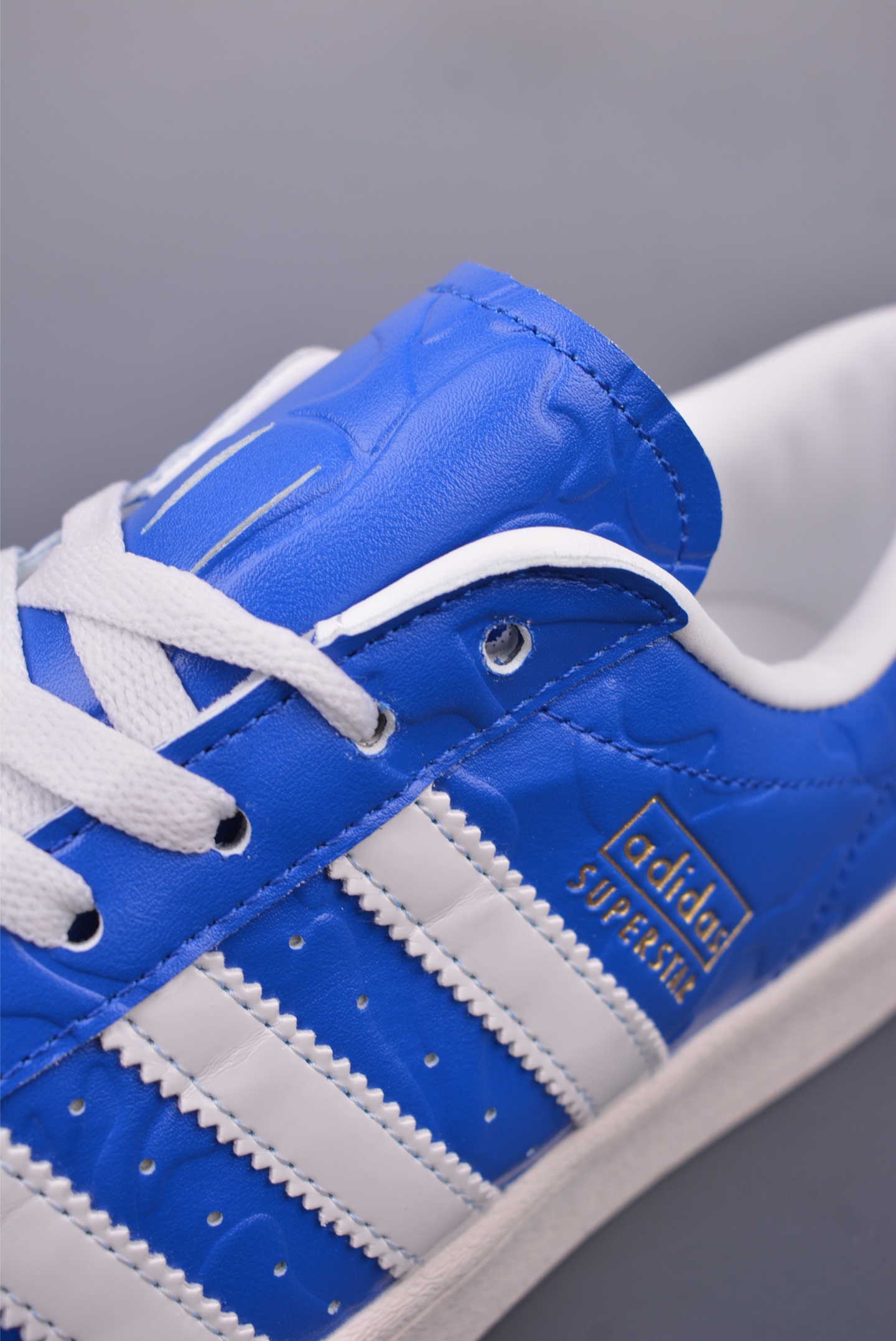 BAPE x Adidas Originals Superstar 80s Sneakers Joint Blue, White and Gold JR2702