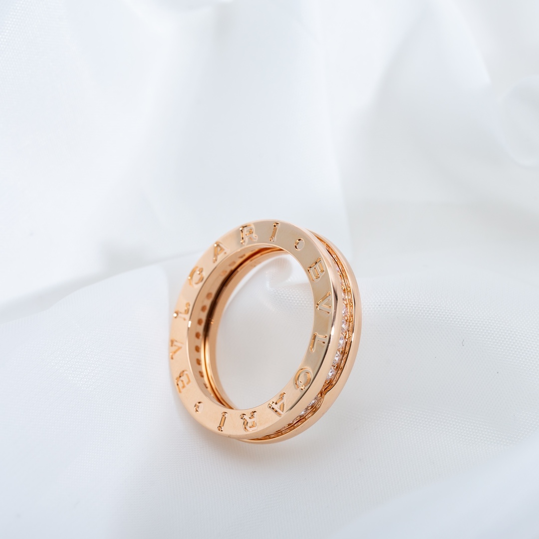Bulgari zero single ring with diamond ring