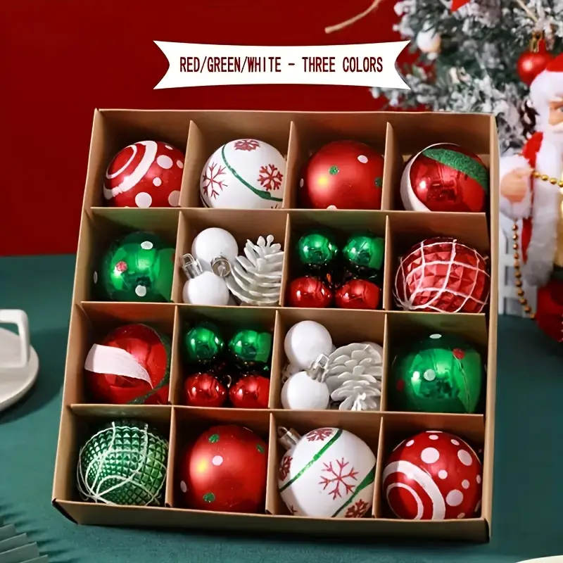 🌲🌲(40-44)Piece Deluxe Shatterproof Christmas Ball Ornaments Set