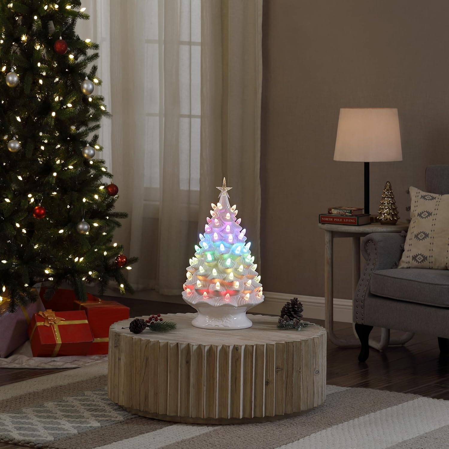 On Sale🔥RGB Nostalgic Christmas Tree Decor With Timer
