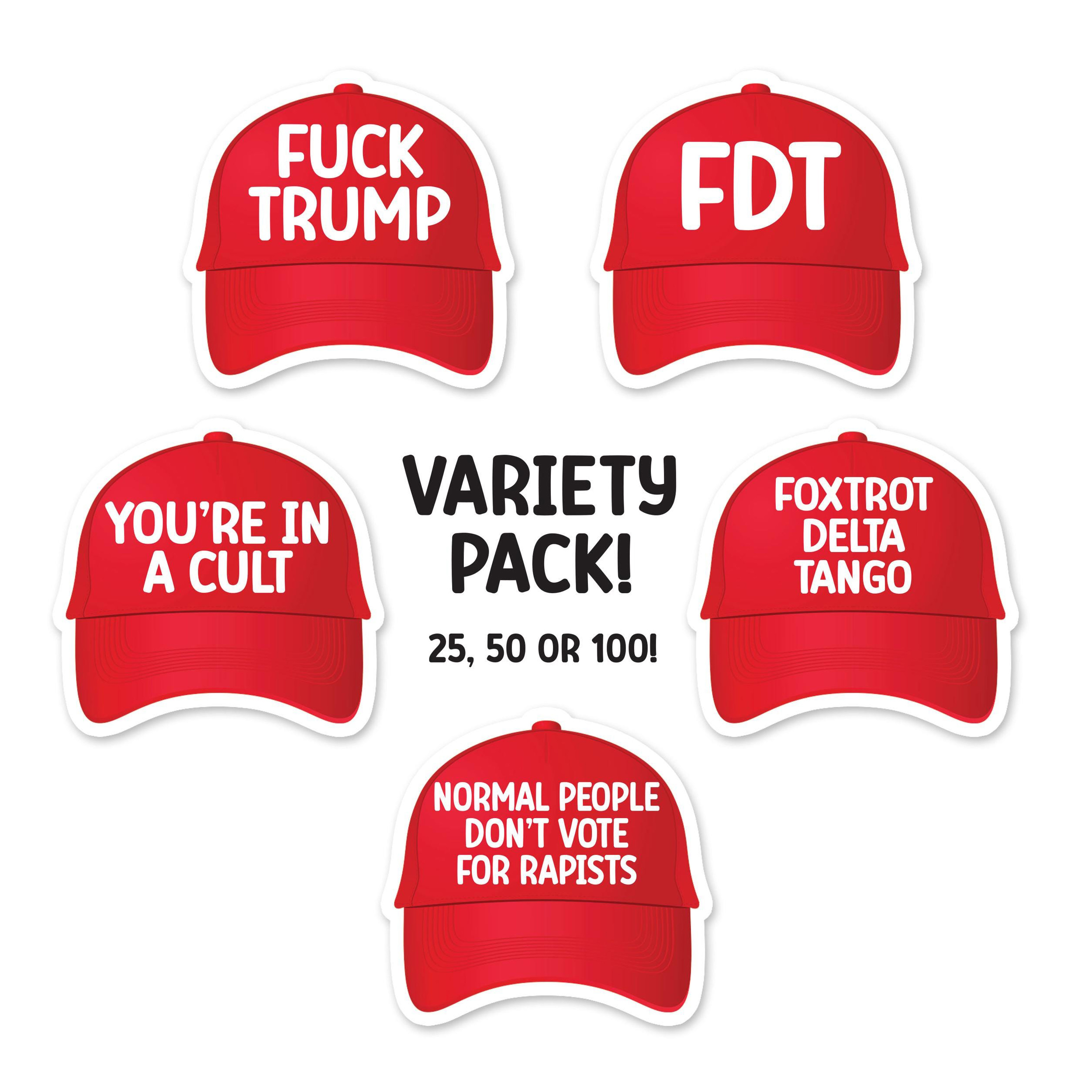 100 pc FDT Stickers VARIETY PACK