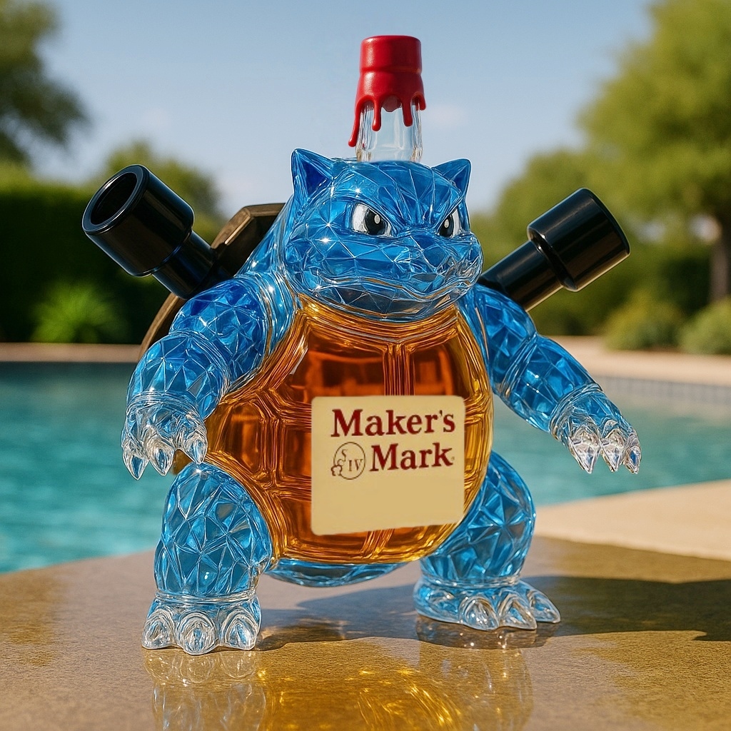 Blastoise Whiskey Bottle