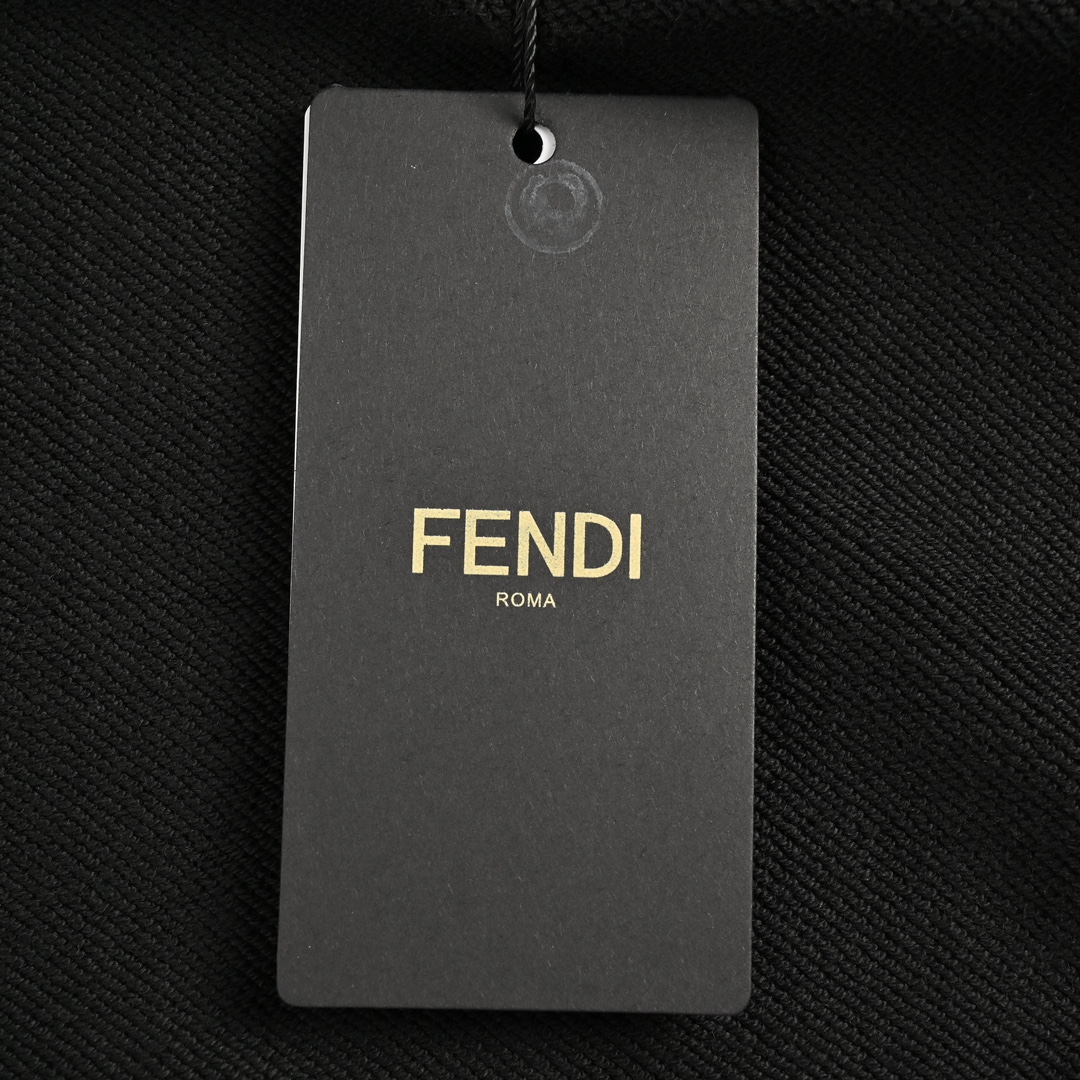 Fendi 24Fw arm patchwork eye monster zipper suit hooded jacket
