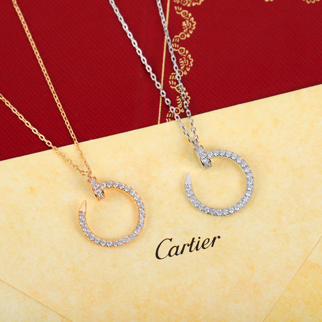 Cartier nail full diamond necklace