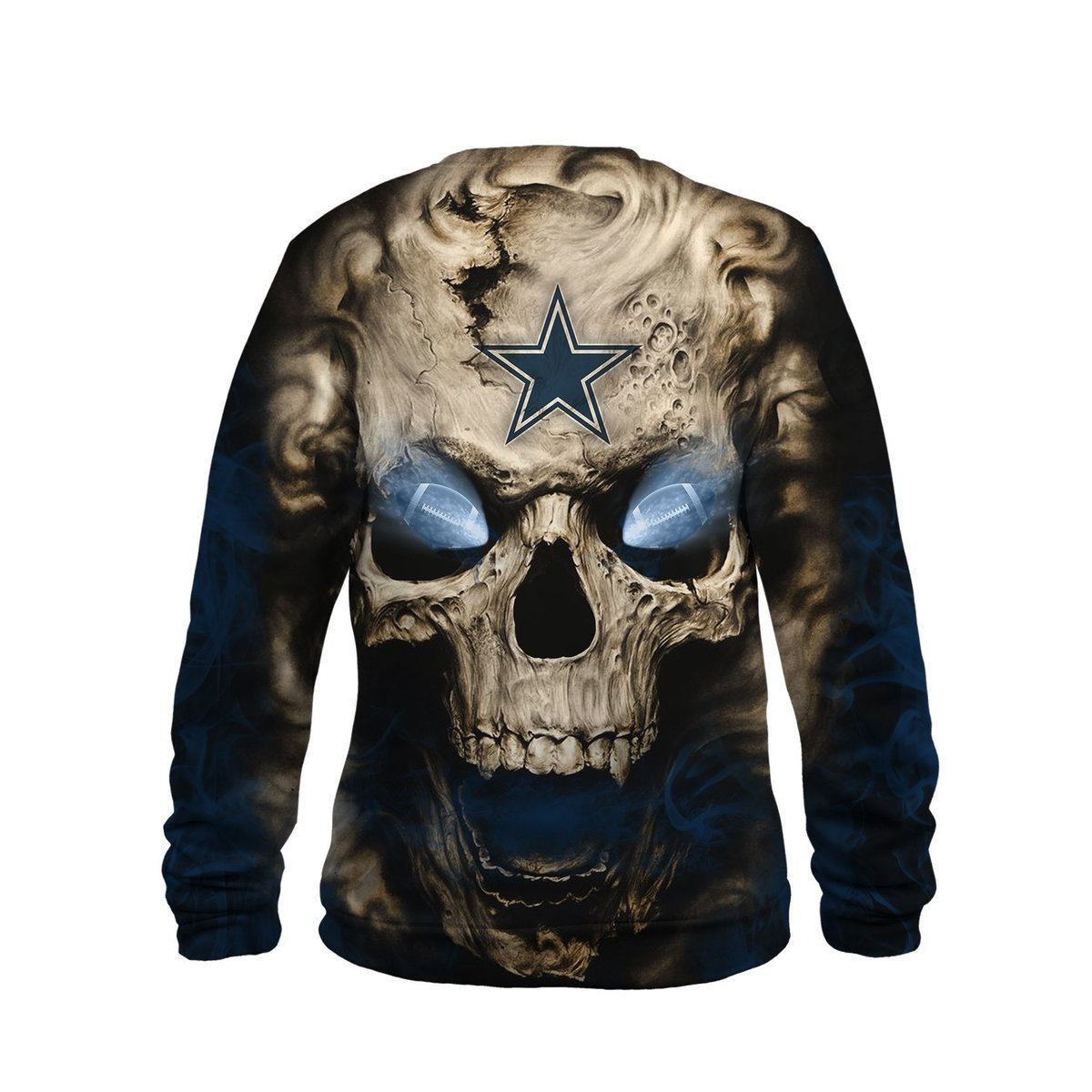 COWBOYS 3D HOODIE SKULL 04