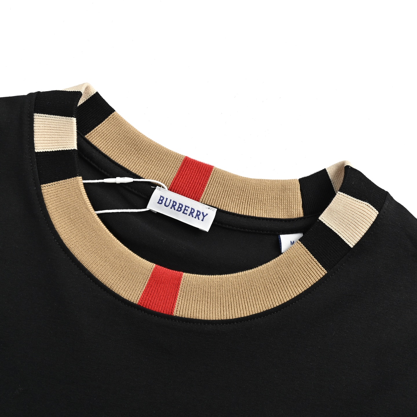 Burberry collar webbing stitching short sleeves