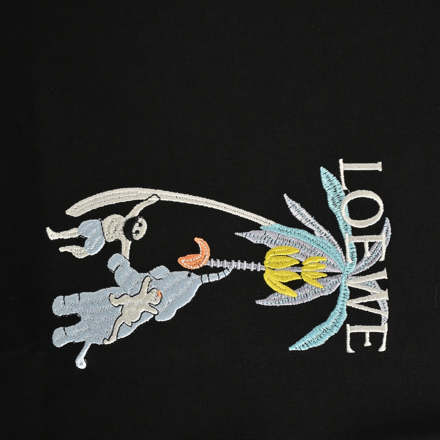 Loewe 25ss embroidered coconut tree short sleeves