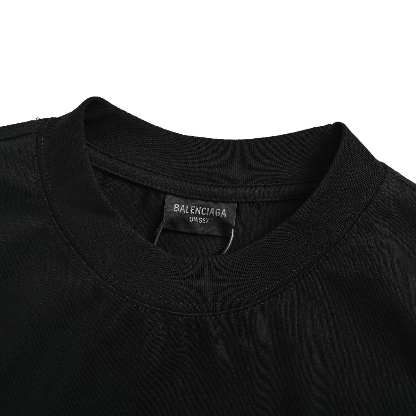 Balenciaga Double Ring Letter Embroidery Round Neck Short Sleeve