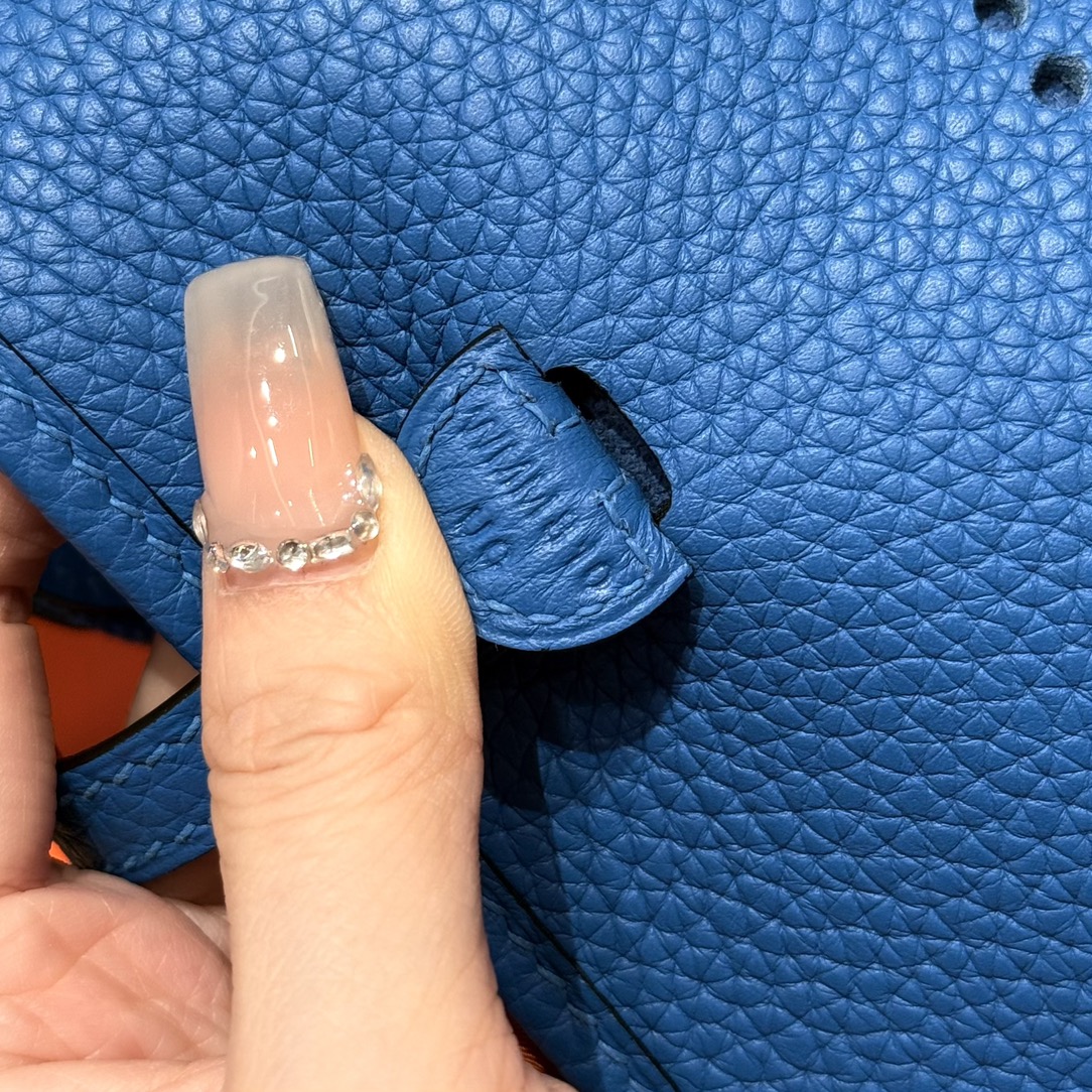 Hermès Evelyne 17 Blue zelige handbag (handmade to order)
