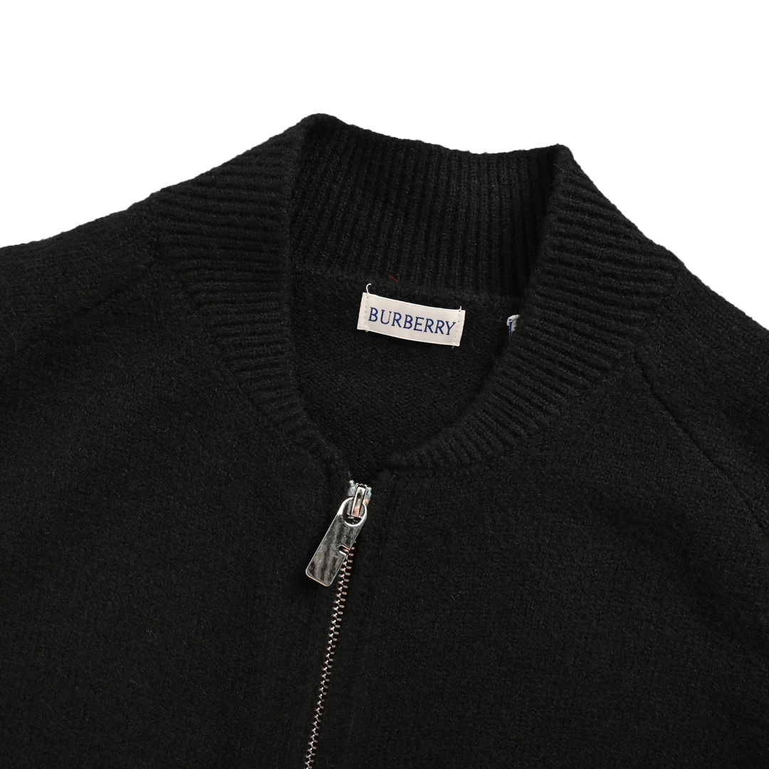 Burberry 24Fw B-line shield zip-up sweater jacket
