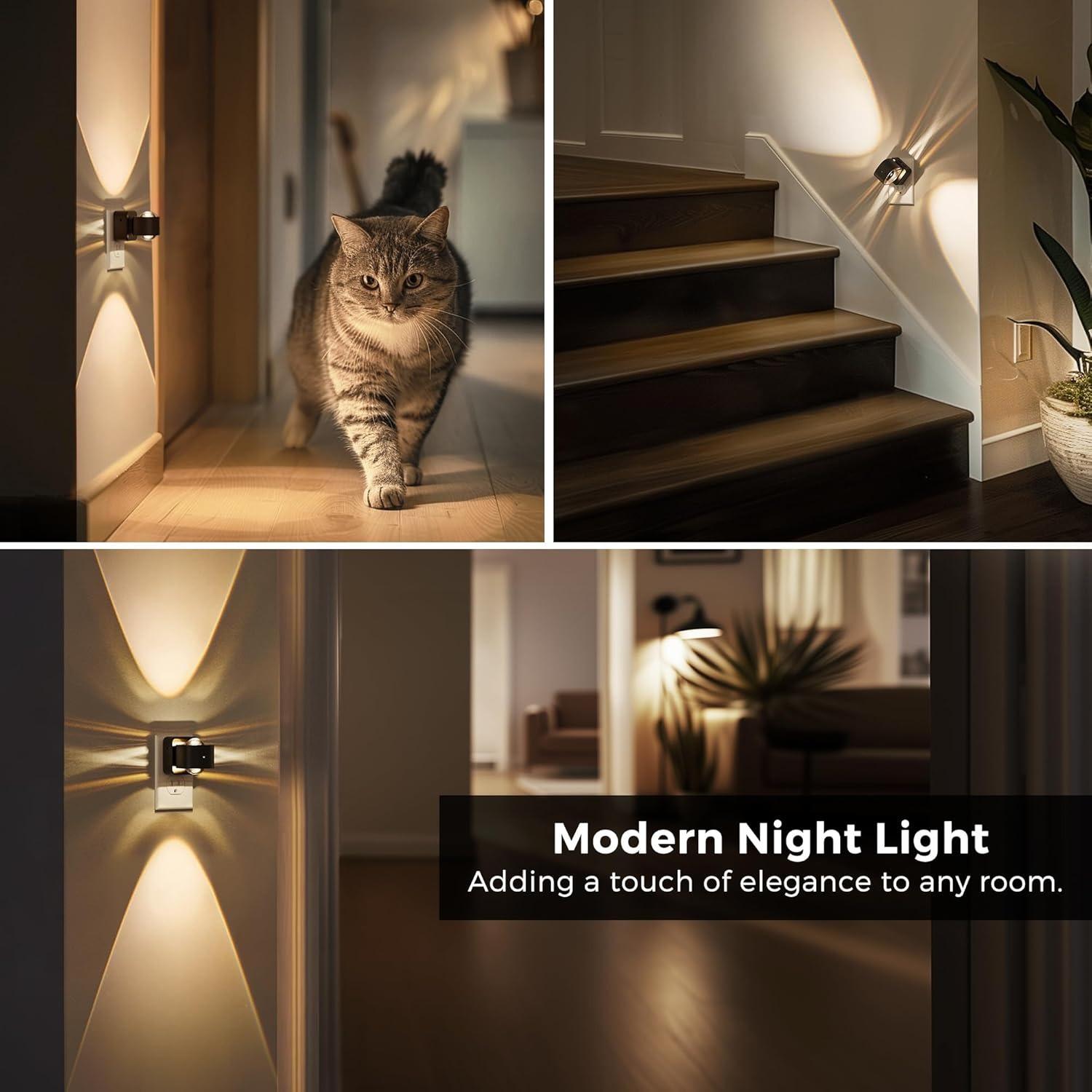 LED Night Light Projector with Sensor Dusk to Dawn