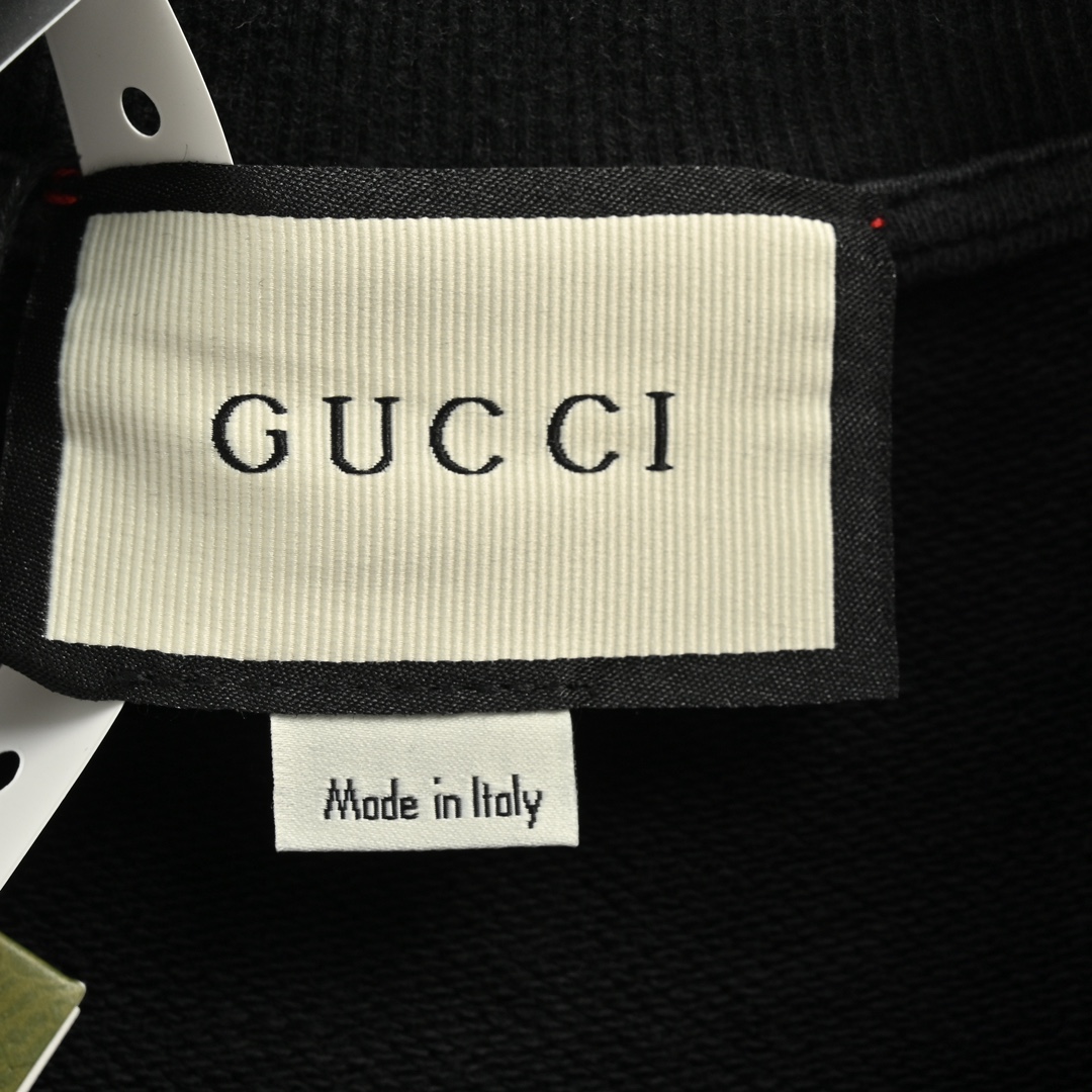 Gucci 24Fw Double G Hand-Painted Lettering Washed Crew Neck Sweatshirt