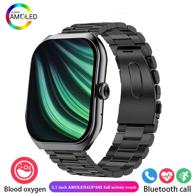 2024 New 2.1-inch UHD Bluetooth Calling Smartwatch Watch 220mah battery capacity IP68 Professional waterproof for Android iOS