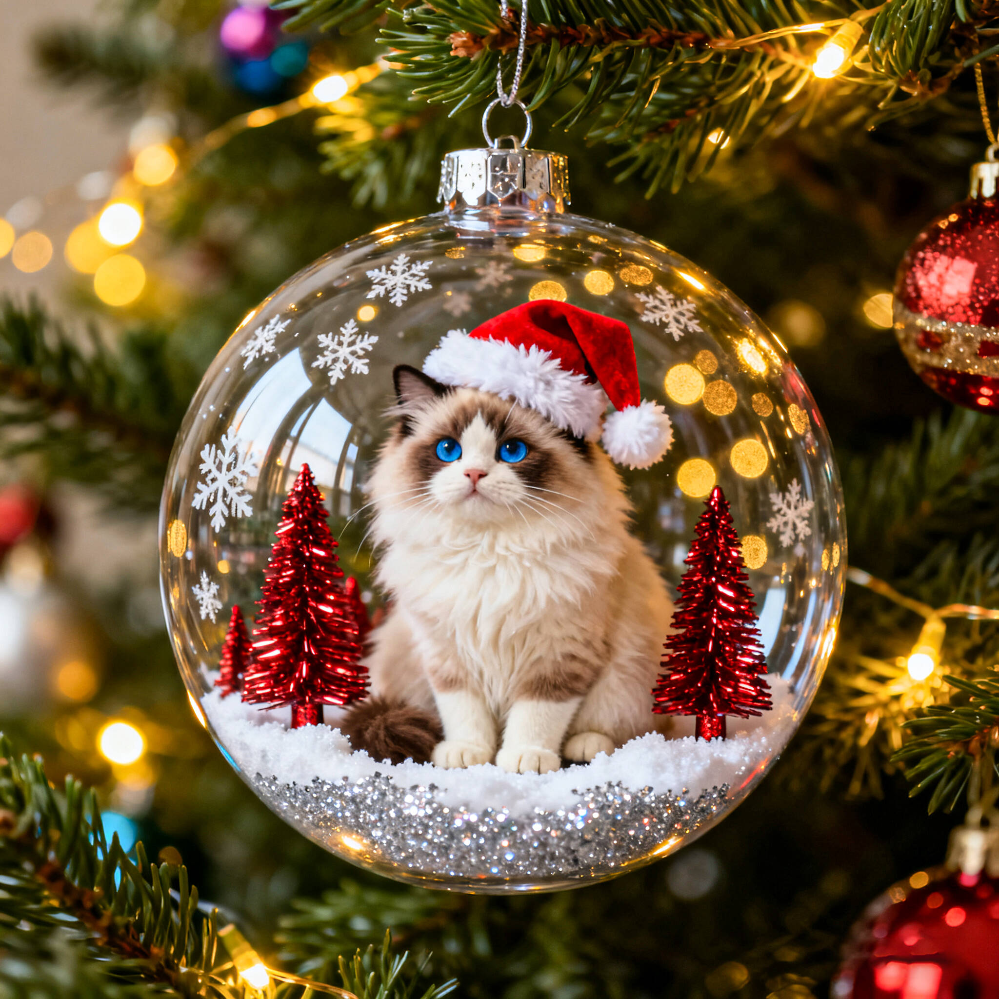 🌟🌟🌟 Cat Crystal Ornament Set