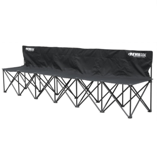 Kwik Goal Portable 6-Seater Folding Team Sports Sideline Bench