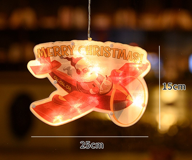 New painted suction cup led lights for Christmas