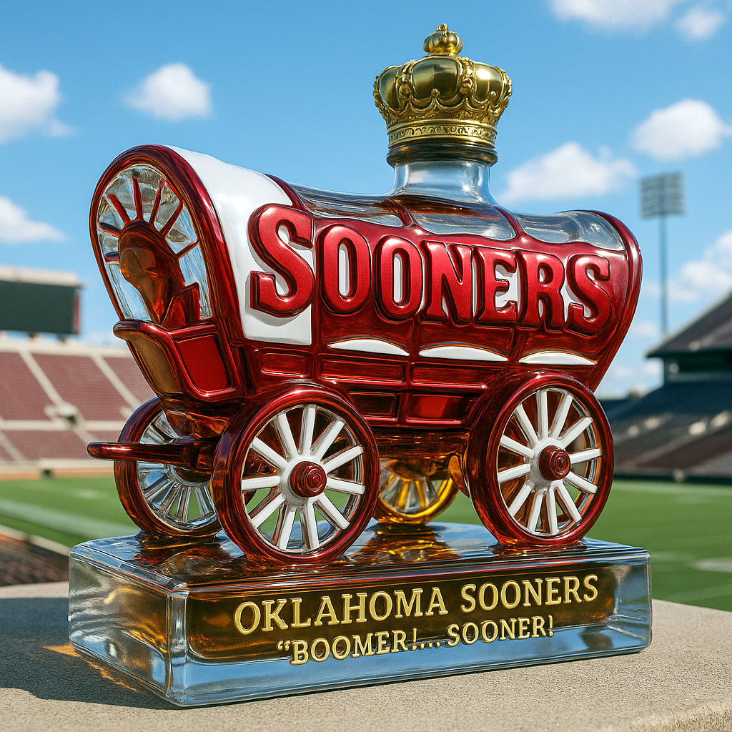 Oklahoma Sooners Limited-Edition Whiskey Bottle